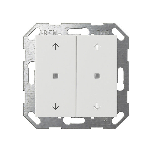 Gira Taster Wippe KNX, 2f, Reinweiß 517403